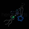 Luminous Jellyfish & Whale Acrylic & Glass Pendant Decooration HJEW-JM01606-3