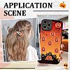 SUNNYCLUE 50Pcs Pumpkin Opaque Resin Cabochons RESI-SC0003-34-5