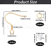 SOFPLATE 150Pcs 304 Stainless Steel Earring Hooks STAS-SP0001-38-2