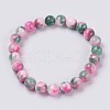 Natural Jade Beaded Stretch Bracelet BJEW-P214-26-10mm-1