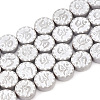 Electroplate Non-magnetic Synthetic Hematite Beads Strands G-T061-172-2