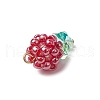 Glass Seed Beaded Pendants PALLOY-MZ00593-04-4
