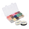 2600Pcs Disc/Flat Round Polymer Clay Beads DIY-YW0003-03-7