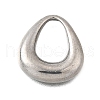 304 Stainless Steel Pendants STAS-Q362-02B-P-1