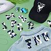   Cow Print Pattern Towel Embroidery Style Cloth Iron on/Sew on Patches AJEW-PH0004-24-2