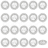 AHADERMAKER 20Pcs Alloy Rhinestone Shank Buttons BUTT-GA0001-19A-1