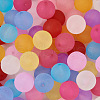 Beadthoven 100Pcs 10 Colors Transparent Acrylic Beads FACR-BT0001-02-4