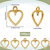 SUNNYCLUE 100Pcs Tibetan Style Alloy Charms FIND-SC0012-39G-2