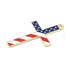 Independence Day Alloy Enamel Pandants FIND-M083-05G-G-2