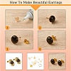 DIY Iron Stud Earring & Ear Nuts & Jump Rings Jewelry Making Findings Kits DIY-YW0010-57-4
