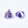 Cubic Zirconia Pointed Back Cabochons ZIRC-WH0001-C07-2