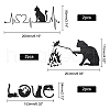 SUPERFINDINGS 6Pcs 3 Style Waterproof 3D PVC Wall Stickers DIY-FH0003-61-4
