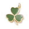 Brass Enamel Pendants KK-P217-03G-05-1