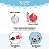 160Pcs 8 Styles Hot Stamping Opaque Resin Pendants RESI-TA0001-48-4