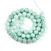Electroplate Glass Beads Strands GLAA-N010-8mm-03-2