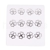 304 Stainless Steel Stud Earrings EJEW-F234-01P-3