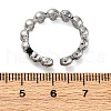 Brass Cuff Rings for Women Men RJEW-C118-02AS-5
