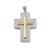 Brass Micro Pave Cubic Zirconia Pendants KK-S528-04GP-1