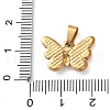 201 Stainless Steel Pendants STAS-U053-16B-G-3