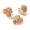 Natural Quartz Cuff Rings RJEW-M076-06G-3