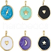 ARRICRAFT Brass Enamel Pendants KK-AR0001-93G-1