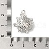 Rack Plating Brass Cubic Zirconia Pendants KK-M267-13P-3