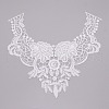 Milk Silk Embroidered Floral Lace Collar DIY-WH0260-06A-2