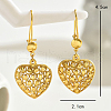 Alloy Hollow Heart Hoop Earrings EV8985-3