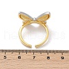 Brass Adjustable Open Cuff Rings for Women RJEW-Q030-03GP-3