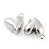 Brass Micro Pave Cubic Zirconia Charms KK-E090-40P-2