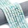 Natural Flower Amazonite Beads Strands G-P575-A10-8x5mm-02-1