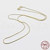 925 Sterling Silver Chain Necklaces STER-F039-10G-3