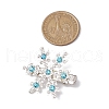 Christmas Alloy Rhinestone Alligator Hair Clips PHAR-JH00116-2