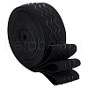 BENECREAT 8 Yards Polyester Non Slip Knitted Elastic Cord SRIB-BC0001-25-1