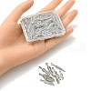 100Pcs 10 Style Tibetan Style Alloy Pendants DIY-YW0007-24-4