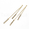 Brass Coreana Chain Tassel Big Pendants X-KK-T032-167G-1