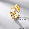 Vintage Style 925 Sterling Silver with Cubic Zirconia Cuff Rings for Women WL1450-4