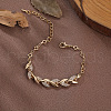 Leaf &  Flower Alloy Link Bracelets for Women FS-WGDE2C1-01-2