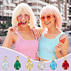   48Pcs 6 Colors Glass Charms KK-PH0010-45-6