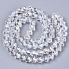 Electroplate Glass Beads Strands EGLA-S194-04A-G01-2