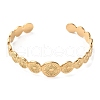 304 Stainless Steel Sun Cuff Bangles BJEW-F457-25G-7