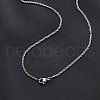 2mm Brass Rope Chain Necklaces for Men Women NJEW-G160-20P-3