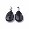 Natural Obsidian Gemstone Pendants G-S299-35-2