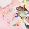 8Pcs Acrylic & Glass Keychain KEYC-CA00001-5