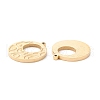 PVD Vacuum Plating 304 Stainless Steel Pendant Cabochon Settings for Enamel STAS-P295-17G-2