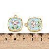 Alloy Enamel Pendants PALLOY-P311-01A-G-3