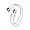 Pin Shaped 925 Sterling Silver Adjustable Cuff Rings for Women FS-WG4AD82-01-5