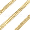 Brass Triple Line Ball Beaded Chains CHC-M025-13G-1