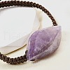Natural Amethyst Beads Braided Bead Bracelets BJEW-Q070-01H-3