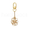304 Stainless Steel Macrame Chain Pouch Empty Stone Holder Pendant Decoration HJEW-JM02080-1